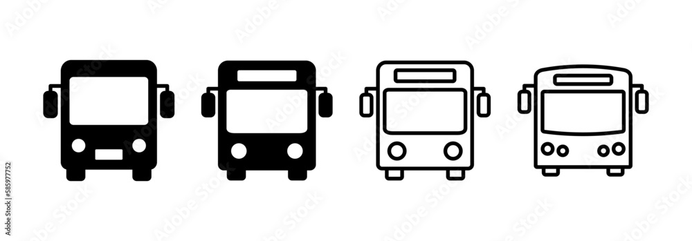 Bus icon vector for web and mobile app. bus sign and symbol. transport symbol Bus icon vector for web and mobile app. bus sign and symbol. transport symbol