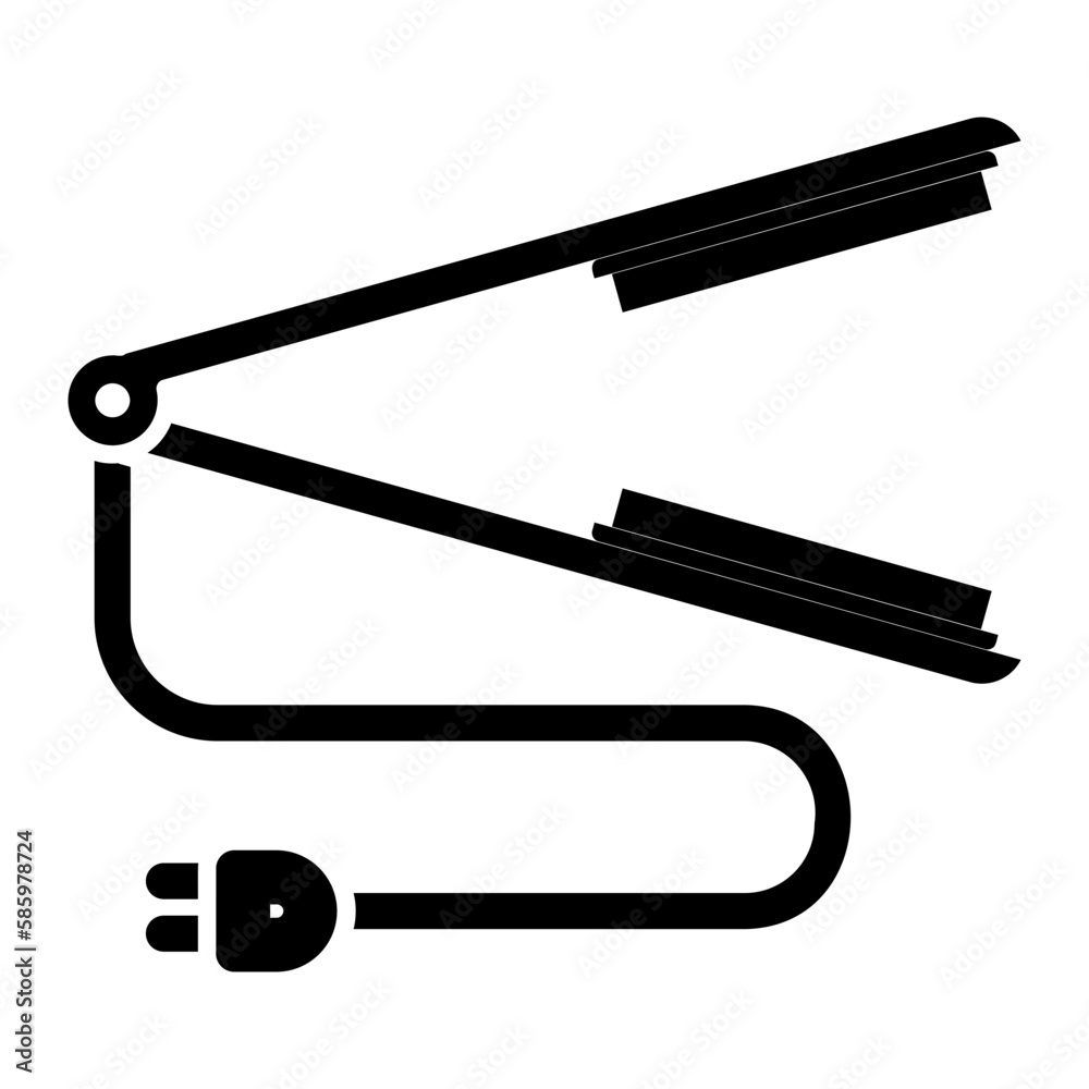 Fototapeta premium hairstraigh icon