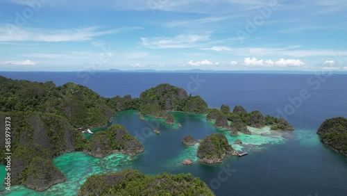 piaynemo island from above, raja ampat Indonesia photo