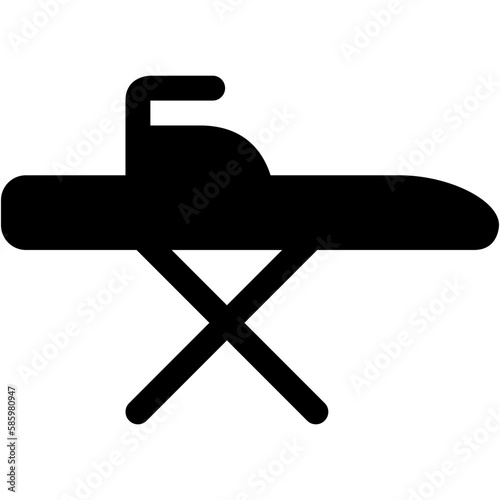 Ironing Table Glyph Icon