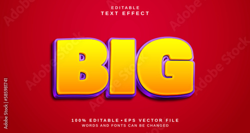 Editable text style effect - Lavender text style theme.
