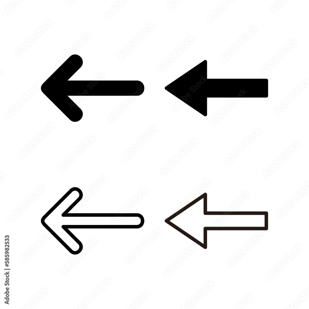 Arrow icon vector illustration. Arrow sign and symbol for web design. Arrow icon vector illustration. Arrow sign and symbol for web design.