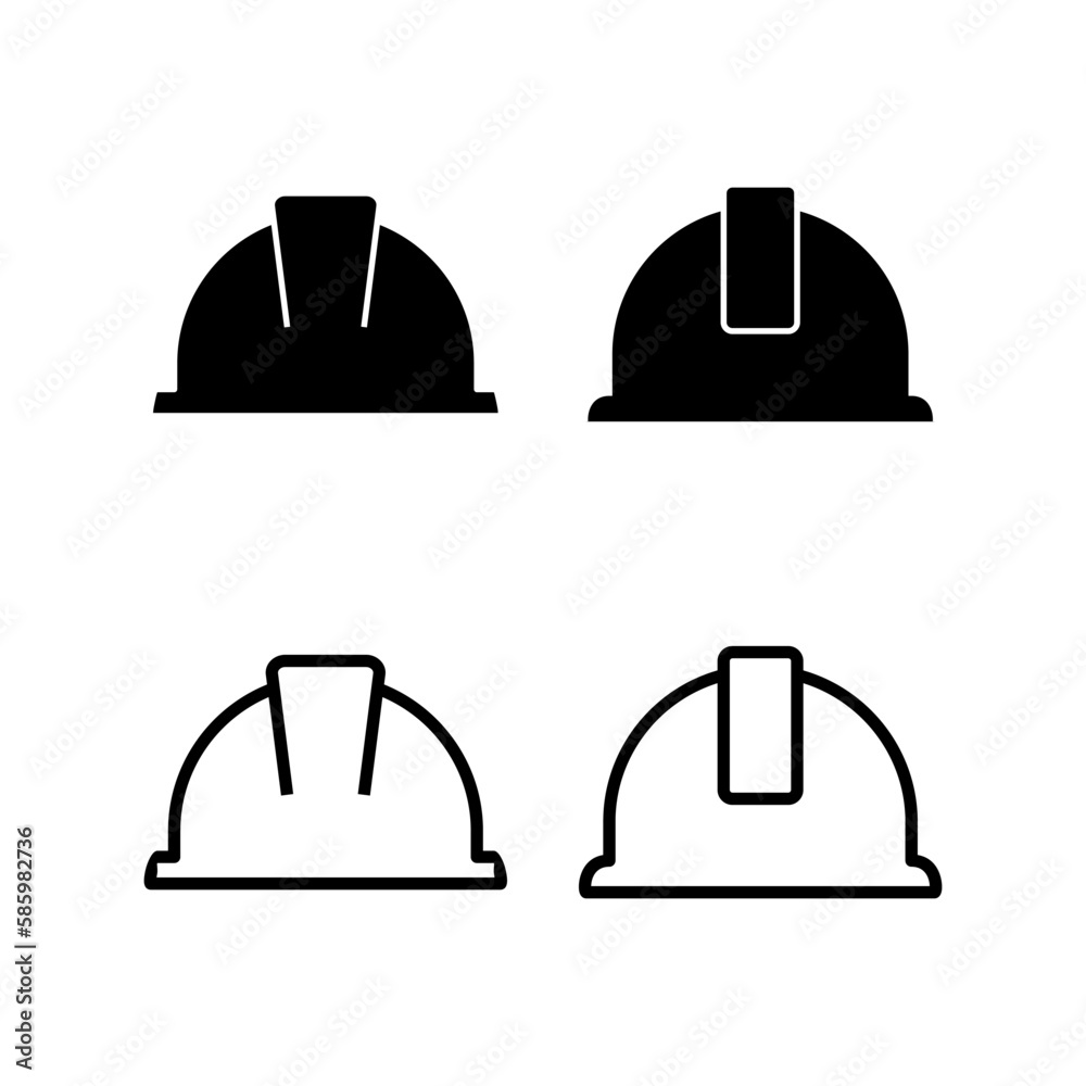 Helmet icon vector illustration. Motorcycle helmet sign and symbol. Construction helmet icon. Safety helmet Helmet icon vector illustration. Motorcycle helmet sign and symbol. Construction helmet icon. Safety helmet