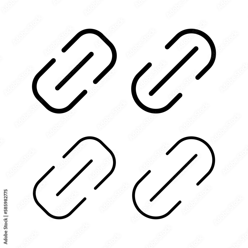 Link icon vector illustration. Hyperlink chain sign and symbol Link icon vector illustration. Hyperlink chain sign and symbol