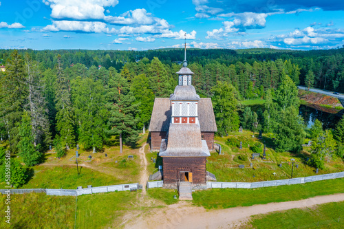 The Old Church of Petäjävesi in Finland. photo