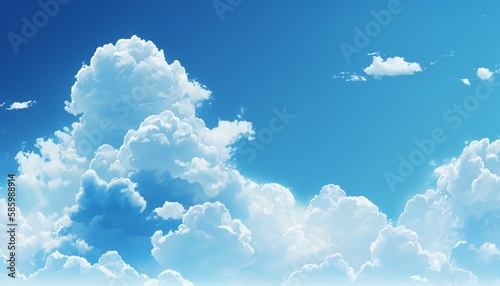 Wallpaper Mural sky white clouds pure sky material background,Generative AI Torontodigital.ca