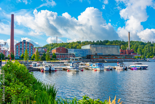 Port of Lahti and Sibelius Hall, Finland photo