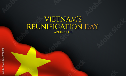 Vietnam’s Reunification Day Background Design.