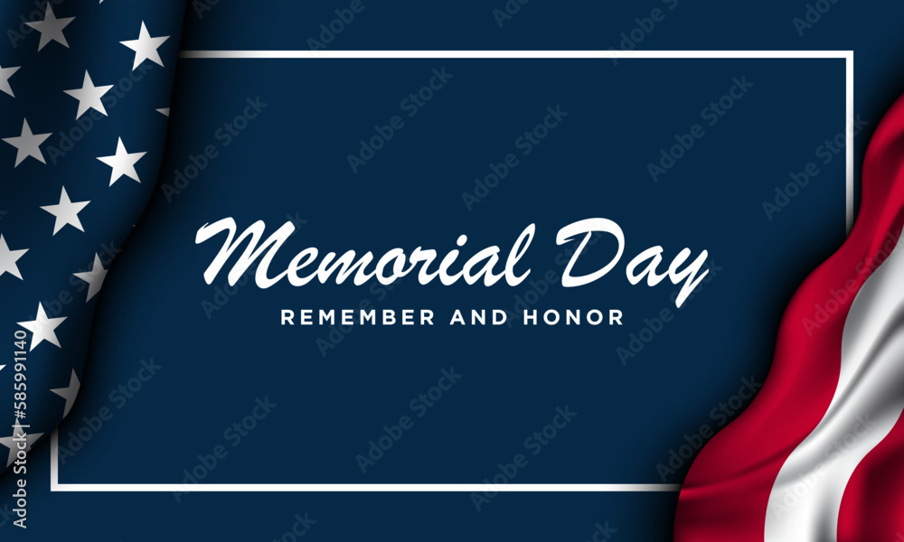 Memorial Day Background Design.