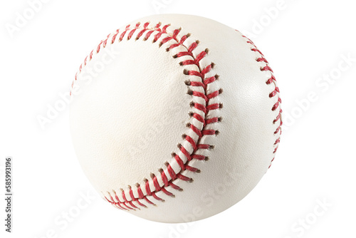 baseball ball isolated on white, baseball ball sports equipment.