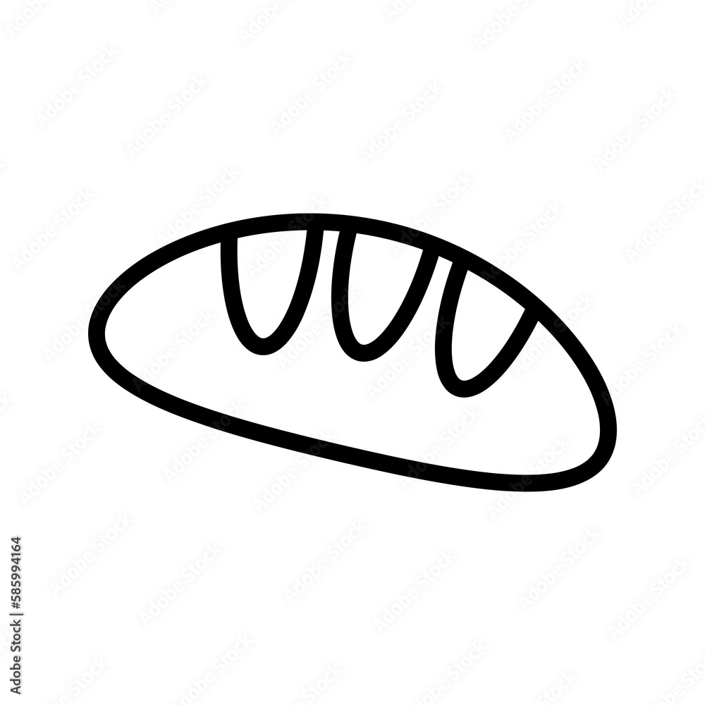 Bread vector icon, baker symbol. Modern flat vector illustration for web site or mobile app Bread vector icon, baker symbol. Modern flat vector illustration for web site or mobile app