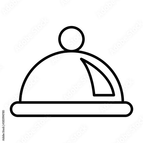 Restaurant vector icon, food service symbol. flat vector illustration for web site or mobile app.eps
