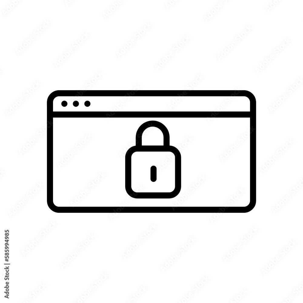 Web security vector icon flat illustration on white background..eps Web security vector icon flat illustration on white background..eps