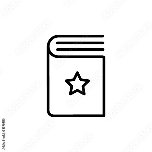 Book rating vector icon flat illustration on white background..eps