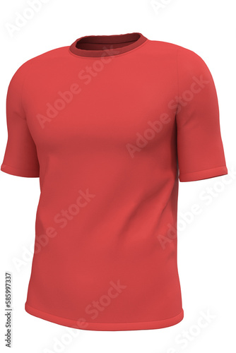 Red T-shirt mockup