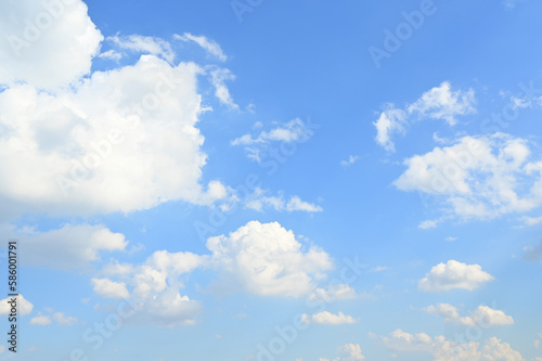 white cloud on blue sky  natural background