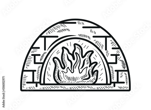 wood oven icon