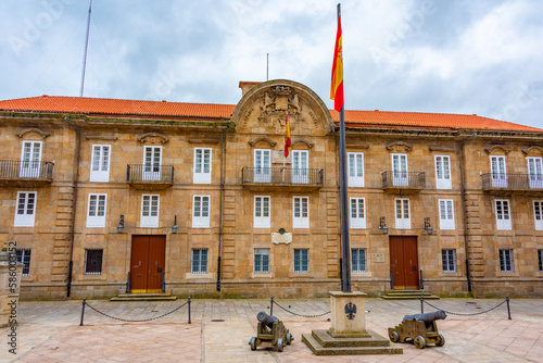 Pazo da CapitanГ­a palace at A Coruna in Spain photo