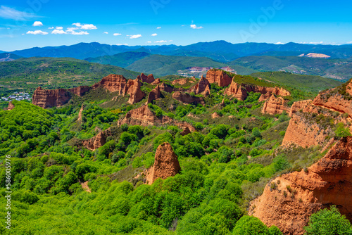 Las Medulas - ancient gold mining site near Ponferrada in Spain photo