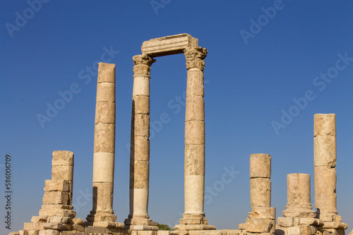 The Citadel ruins in Amman, Jordan