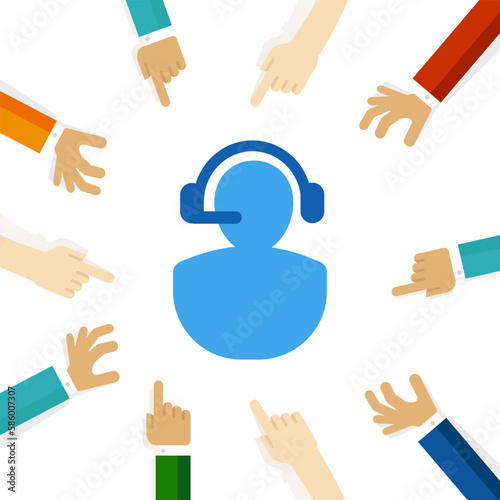 call center service commnication talking answering caller