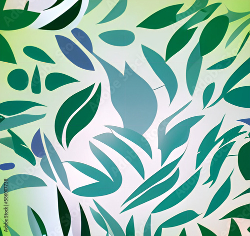 abstract pattern with leaves background