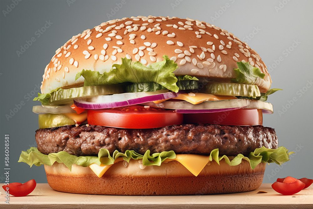 burger snack with meat, sauce, tomato, cheese and lettuce burger snack with meat, sauce, tomato, cheese and lettuce