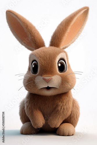 brown rabbit character