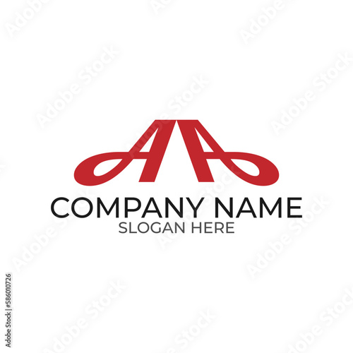vector design elements for your company logo, aa monogram logo. modern logo design, business corporate template. aa icon.