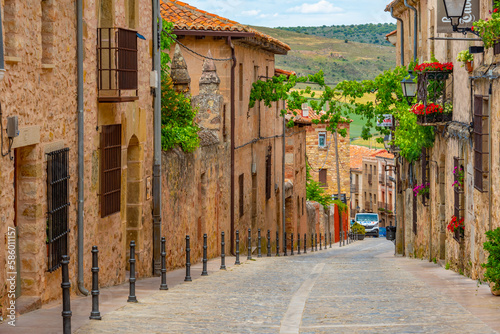 Medieval street in the old town Of Siguenza, Spain photo