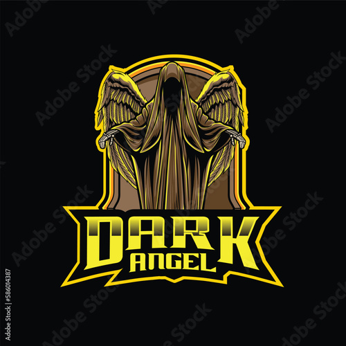 Vector illustration of grim reaper with premium quality stock vector