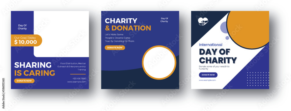 charity Social media post and flyer, life charity existence promotion, education program