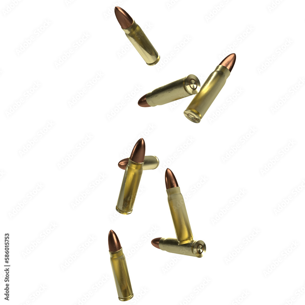 The Bullets falling png image for war or crime concept The Bullets falling png image for war or crime concept
