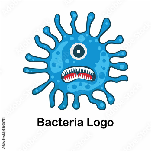 E.Coli bacteria icon Bacteria Escherichia coli, E.coli, a gram negative rod shaped bacterium, part of the normal flora of the intestine and causative agent of diarrhea.