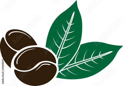 Coffee beans and Leaves icon