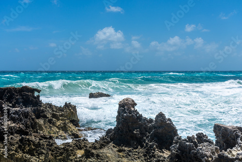 Mexico Cancun, beautiful Caribbean coast