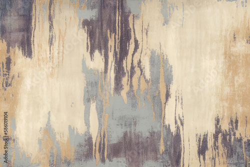 Abstract retro gold textured art carpet pattern