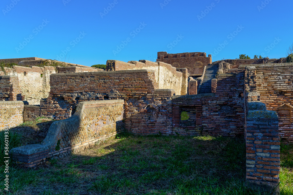 Matinée calme à Ostia Antica