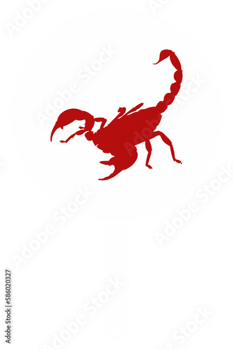 Scorpion on the Pan Silhouette for Bizarre or Extreme or Exotic Food, Traditional Food in Asian Country, Culinary Sign for Icon Symbol, Apps, Pictogram, Logo, Website, or Graphic Design Element. PNG photo