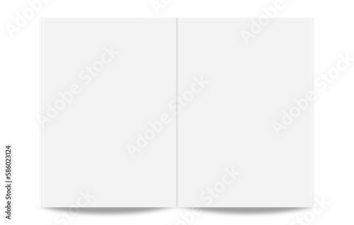 Fotografija Blank open book on transparent background