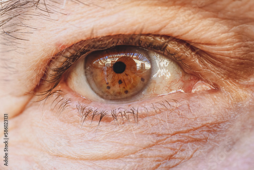 close up of eye