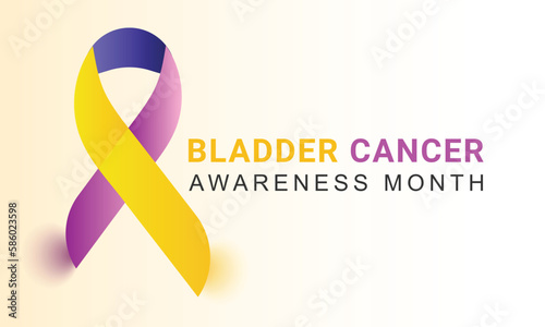 Bladder Cancer Awareness Month May. vector Template  background, banner, card, poster 