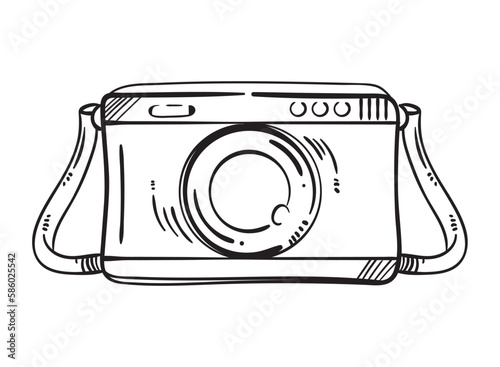 camera doodle icon
