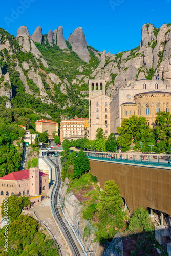 Santa Maria de Montserrat abbey in Spain