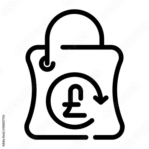 cashback line icon
