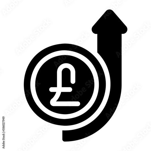 profit glyph icon