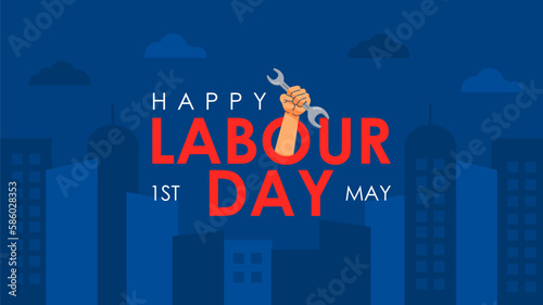 may day banner template for labor day celebration