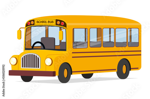 yellow school bus with good quality and condition