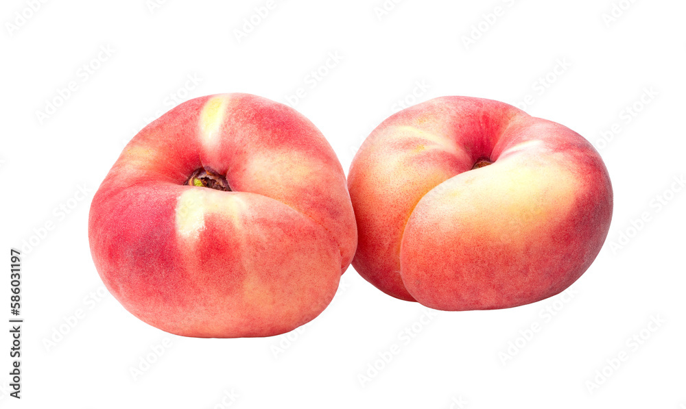  flat donut peaches on transparent png