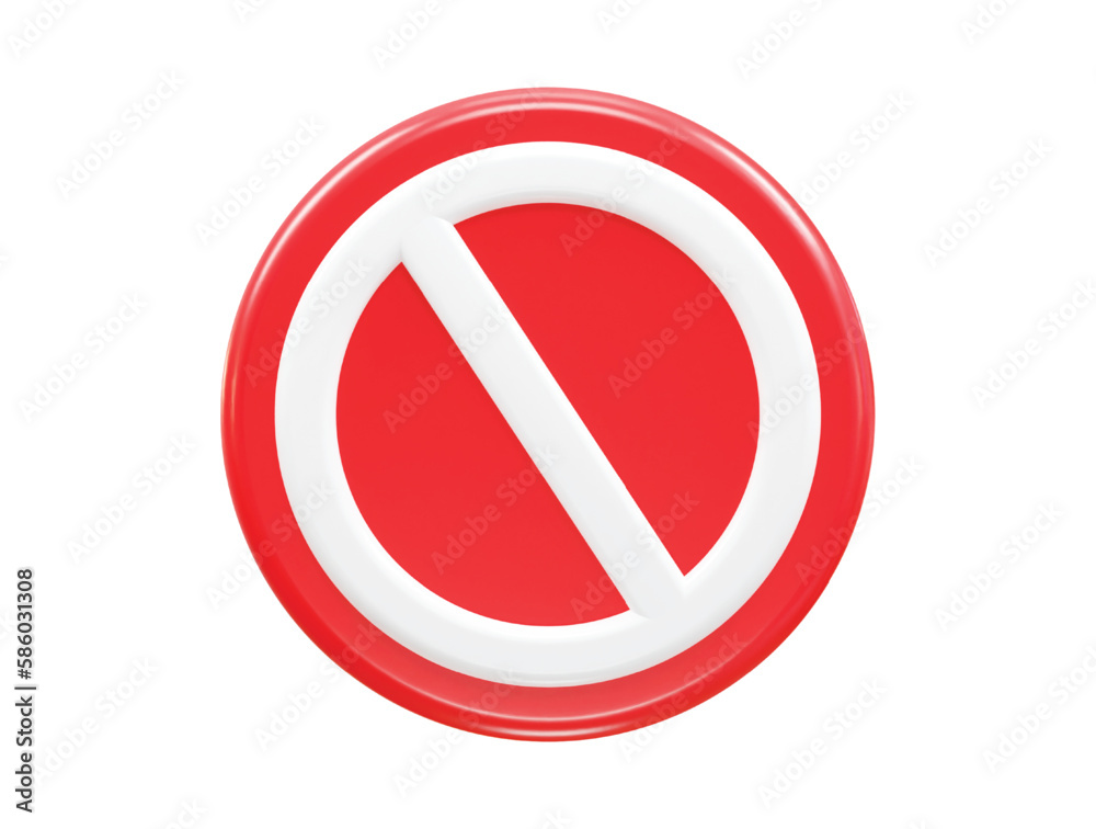 Ad blocker icon 3d rendering vector illustration transparent element Ad blocker icon 3d rendering vector illustration transparent element